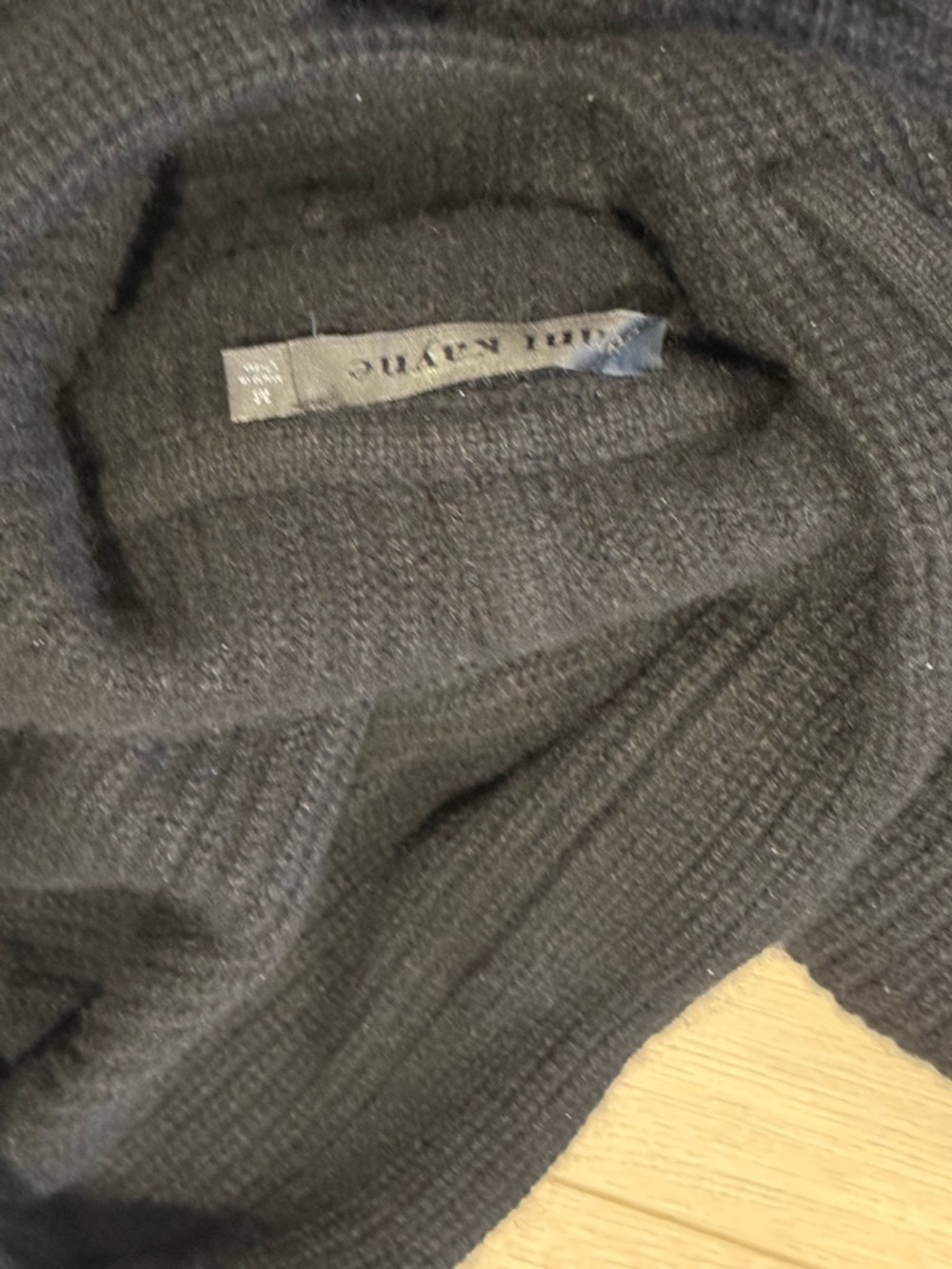 Jenni Kayne Cashmere Fisherman Hoodie black size M‎ - Picture 7 of 7